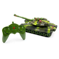 Terepmintás akkumulátoros tank ,fény és hang hatásokkal , 33 cm távirányítós modell