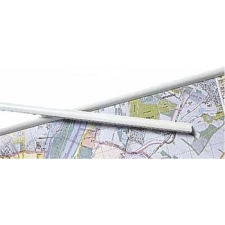 Térképsín, 1 pár fehér műanyag térképléc 140 cm térkép