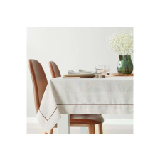  Természetes színvilágú barna díszbetétes abrosz Natúr 140x180 cm party kellék