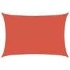  Terrakotta négyszögletű HDPE napvitorla 160 g/m² 3,5x5 m