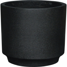 Terrazzo kaspó 25 cm x 27 cm fekete kerti dekoráció
