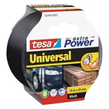 Tesa 56348-00001-05 Extra Power 50mmx10m fekete szövetszalag ragasztószalag és takarófólia