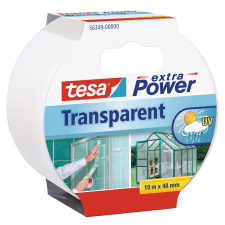 Tesa Extra Power szerelőszalag átlátszó 10 m x 50 mm ragasztószalag és takarófólia