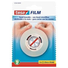 Tesa kézzel téphető ragasztószalag 19mm x 25m átlátszó (57520-00000-03) ragasztószalag és takarófólia