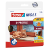 Tesa moll D-profil ajtó- és ablaktömítő gumiszalag barna 6 m x 9 mm