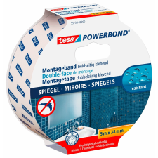 Tesa Powerbond kétoldalas tükörragasztó szalag, 5m:38mm ragasztószalag és takarófólia