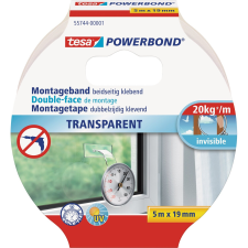  Tesa Powerbond montázsszalag átlátszó 5 m x 19 mm ragasztószalag és takarófólia