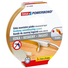 Tesa Powerbond Slim - keskeny, habszivacs, 2 darab/csomag, 5mx9 mm ragasztószalag és takarófólia