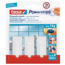 Tesa POWERSTRIPS KICSI AKASZTÓ, FEHÉR fürdőszoba kiegészítő