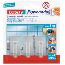 Tesa POWERSTRIPS KICSI AKASZTÓ, KRÓM fürdőszoba kiegészítő