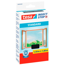 Tesa Standard szúnyogháló ablakra tépőzáras antracit 150 cm x 180 cm szúnyogháló