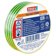 Tesa Szigetelőszalag, 19 mm x 20 m, TESA "Professional", zöld-sárga ragasztóanyag