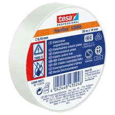 TESA Szigetelőszalag, 19 mm x 20 m, TESA "Professional", fehér ragasztószalag