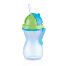 Tescoma BAMBINI Gyermek szívószálas palack 300 ml, zöld, kék termosz