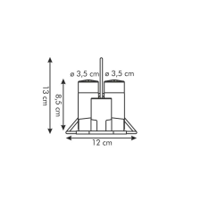 Tescoma CLUB Só-, bors-, fogvájó- és szalvétatartó készlet konyhai eszköz