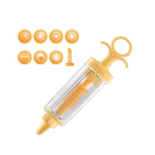 Tescoma DELÍCIA Habnyomó cső, 8db díszítő fej + tároló, 630527 sütés és főzés