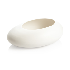  Tescoma FANCY HOME Stones alacsony virágcserép, fehér kerti tárolás