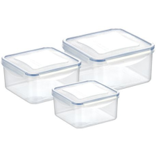 Tescoma FRESHBOX 3 db, 0,4, 0,7, 1,2 l, négyzet alakú papírárú, csomagoló és tárolóeszköz