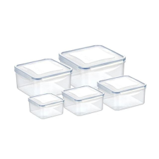 Tescoma FRESHBOX négyzet alakú ételtároló doboz 5db (892044.00) (892044.00) uzsonnás doboz