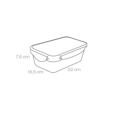 Tescoma FRESHBOX Téglalap alakú ételtároló doboz, 1,5 l konyhai eszköz