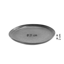 Tescoma SIENA Desszertes tányér ø 21cm tányér és evőeszköz