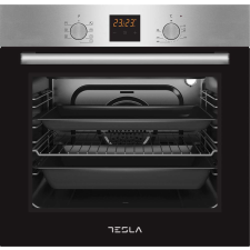 Tesla BO800SX Beépíthető elektromos sütő, Grill, 60L, D energiaosztály, Fekete/Inox sütő