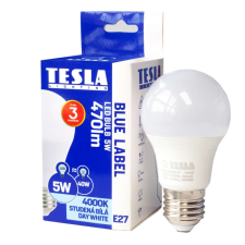 Tesla Tesla - LED izzó, E27, 5W, 230V, 470lm, 4000K, 220° izzó