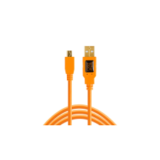 Tether Tools CU5451 TetherPro USB 2.0 - mini USB 2.0 kábel 4.6m - Narancs (CU5451) kábel és adapter