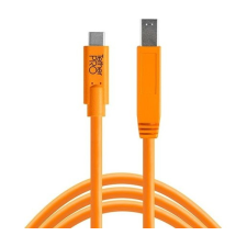 Tether Tools TetherPro USB-C apa - USB-B apa Adapter kábel 4.6m - Narancs kábel és adapter