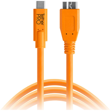 TETHERTOOLS USB3.0 Type C - Micro-B 4.6m narancssárga kábel és adapter