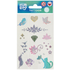 Tetoválás matrica szett, lányos 10x17,5cm, Sticker Boo matrica