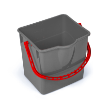  Tetra Műanyag szürke, piros 25 L-es vödör takarító és háztartási eszköz