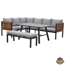  Texas 8 személyes sarok kerti bútor garnitúra kerti bútor