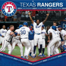  Texas Rangers 2024 12x12 Team Wall Calendar naptár, kalendárium