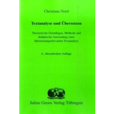  Textanalyse und Übersetzen – Christiane Nord idegen nyelvű könyv