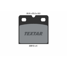 TEXTAR fékbetétkészlet, rögzítőfék TEXTAR 2061005 autóalkatrész
