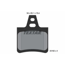 TEXTAR fékbetétkészlet, tárcsafék 2016203 fékbetét