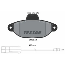 TEXTAR fékbetétkészlet, tárcsafék 2143603 autóalkatrész