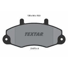 TEXTAR fékbetétkészlet, tárcsafék 2147001 autóalkatrész