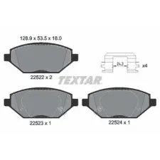 TEXTAR fékbetétkészlet, tárcsafék 2252201 fékbetét