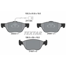 TEXTAR fékbetétkészlet, tárcsafék 2322201 fékbetét