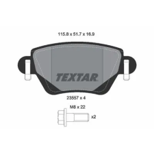 TEXTAR fékbetétkészlet, tárcsafék 2355702 autóalkatrész