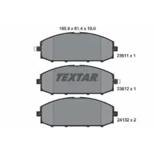 TEXTAR fékbetétkészlet, tárcsafék 2361101 autóalkatrész