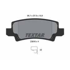 TEXTAR fékbetétkészlet, tárcsafék 2381601 autóalkatrész