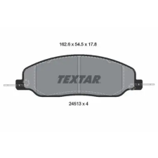 TEXTAR fékbetétkészlet, tárcsafék 2451301 autóalkatrész