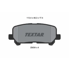 TEXTAR fékbetétkészlet, tárcsafék 2543403 autóalkatrész