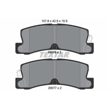 TEXTAR fékbetétkészlet, tárcsafék TEXTAR 2007601 autóalkatrész
