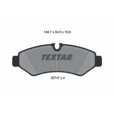 TEXTAR fékbetétkészlet, tárcsafék TEXTAR 2074701 autóalkatrész