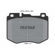 TEXTAR fékbetétkészlet, tárcsafék TEXTAR 2206101 autóalkatrész