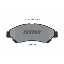 TEXTAR fékbetétkészlet, tárcsafék TEXTAR 2256101 autóalkatrész